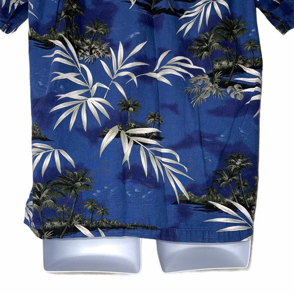 RJC Vintage 1990's Hawaiian Blue Shirt M - Picture 7 of 10